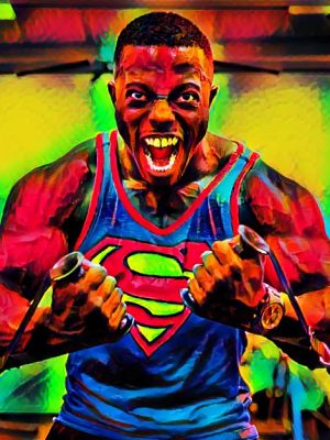 Bodybuilder Superman (Effektbild)