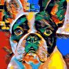 Mops Hund Retro-Pop Art Bild