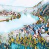 Mosel Landschaft mit dezentem Kunsteffekt
